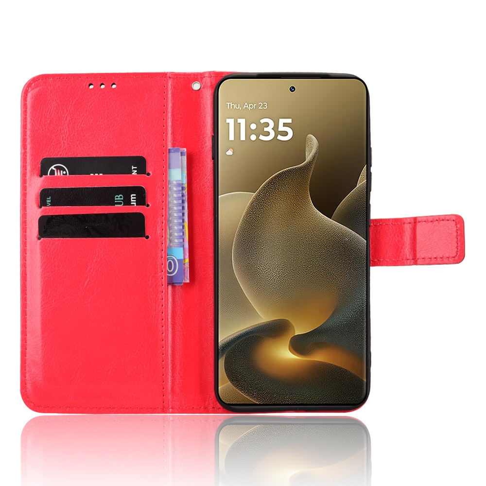Crazy knížkové pouzdro na Motorola Edge 70 Pro 5G - červené
