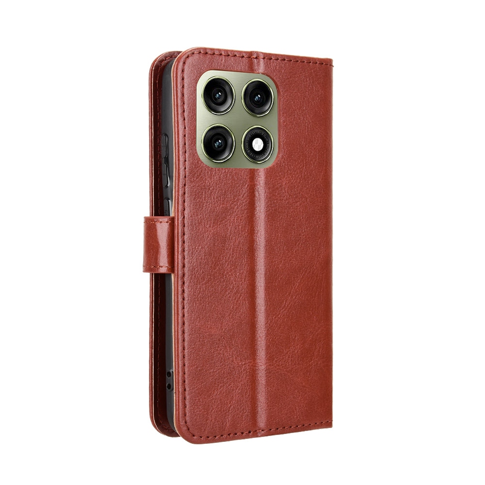 Crazy knížkové pouzdro na Motorola Edge 70 Pro 5G - hnědé