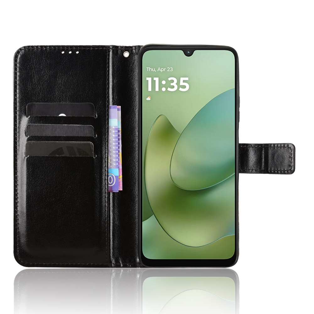 Crazy knížkové pouzdro na Motorola Moto G06/G06 Power - černé