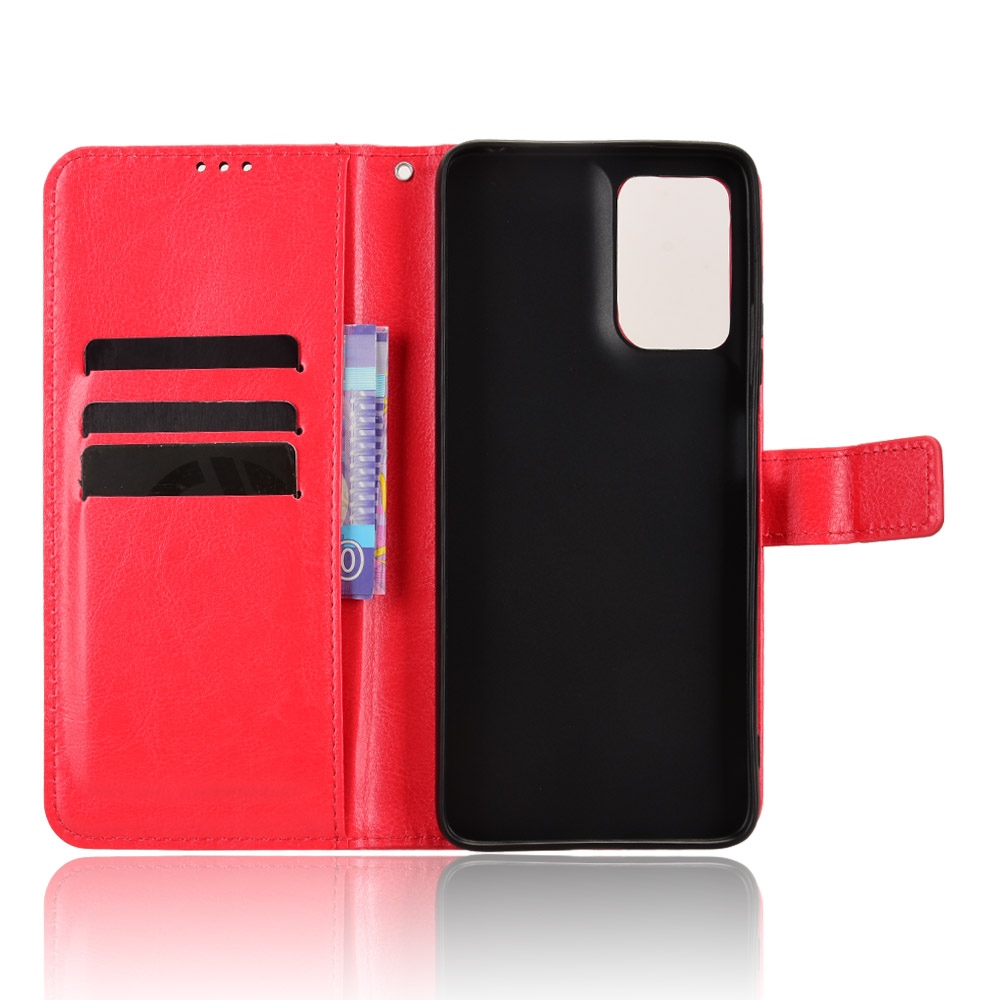 Crazy knížkové pouzdro na Motorola Moto G06/G06 Power - červené