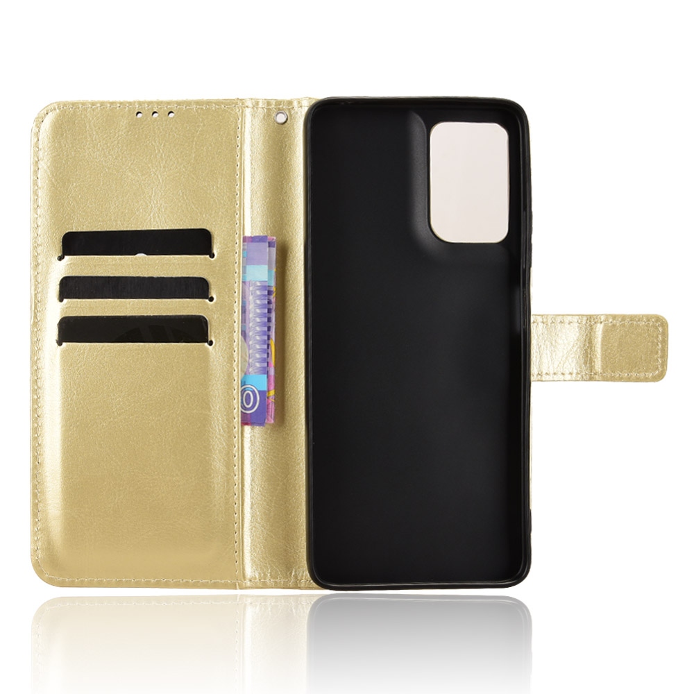 Crazy knížkové pouzdro na Motorola Moto G06/G06 Power - zlaté