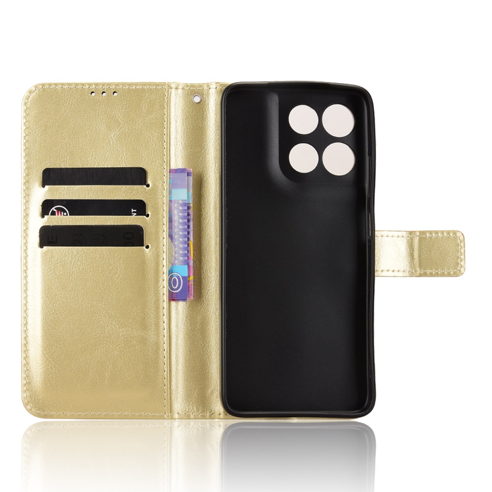Crazy knížkové pouzdro na Motorola Moto G57 Power 5G - zlaté