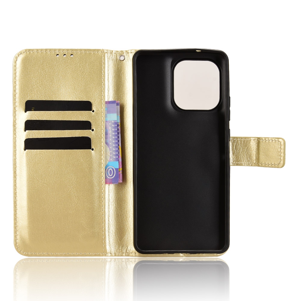 Crazy knížkové pouzdro na Motorola Moto G86 5G - zlaté