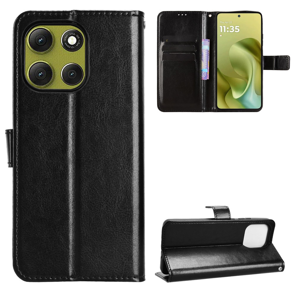 Crazy knížkové pouzdro na Motorola Moto G86 Power 5G - černé