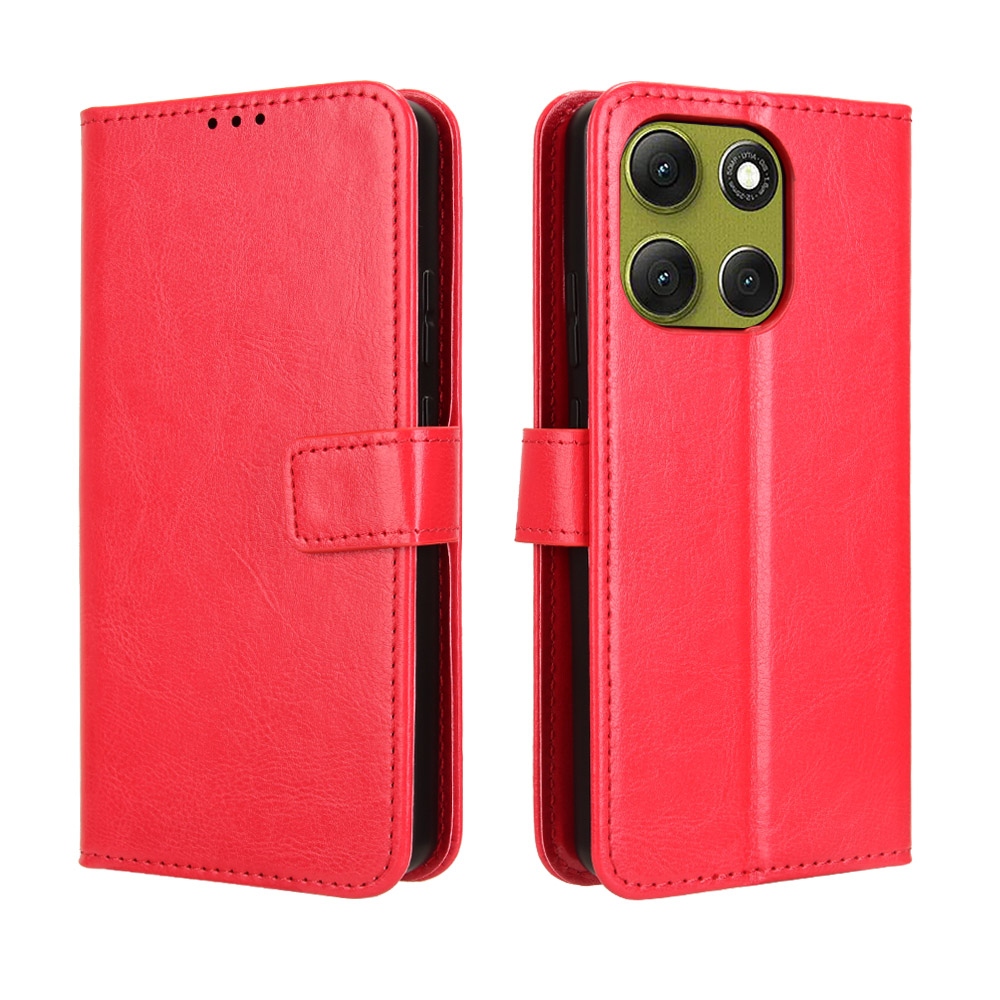 Crazy knížkové pouzdro na Motorola Moto G86 Power 5G - červené
