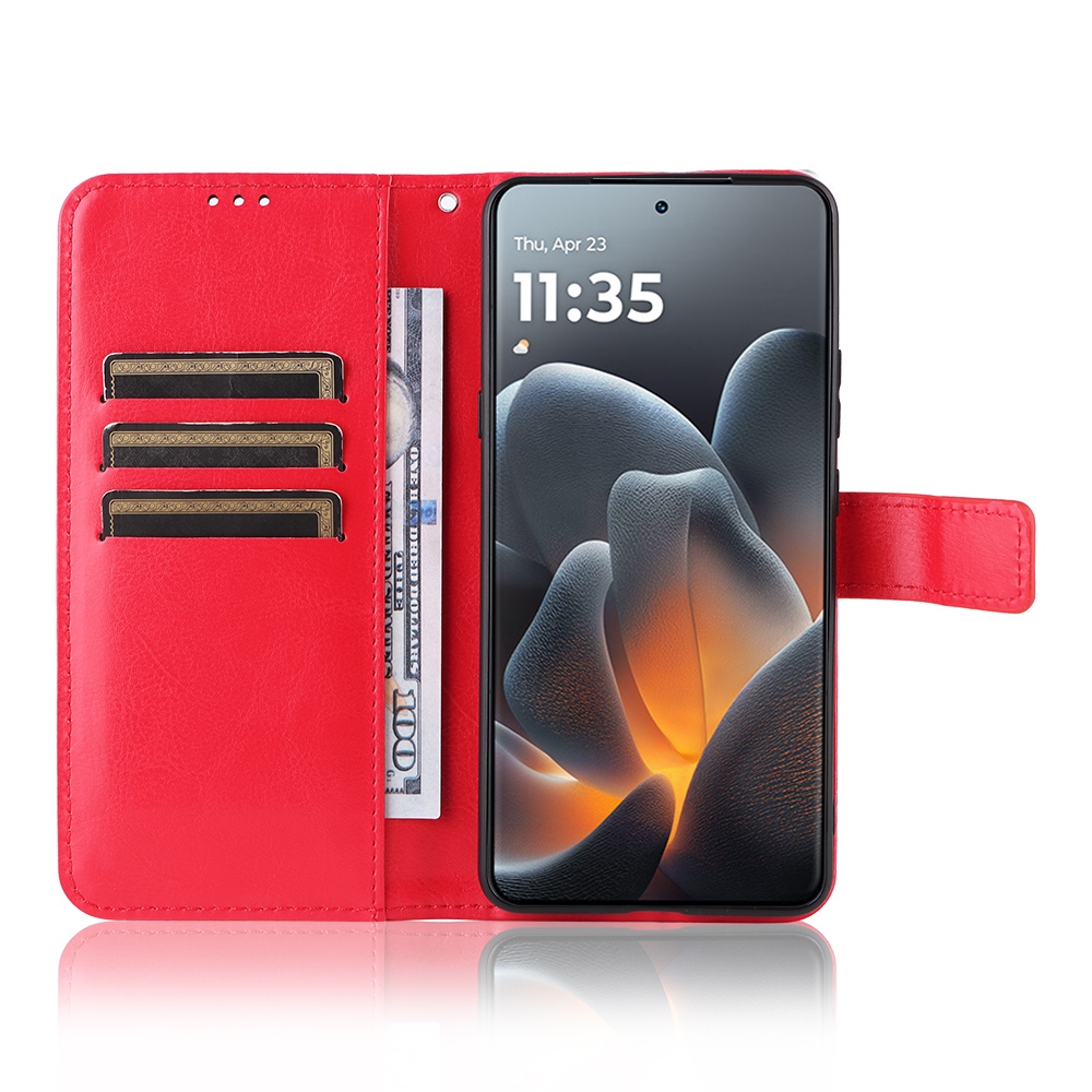 Crazy knížkové pouzdro na Motorola Signature 5G - červené