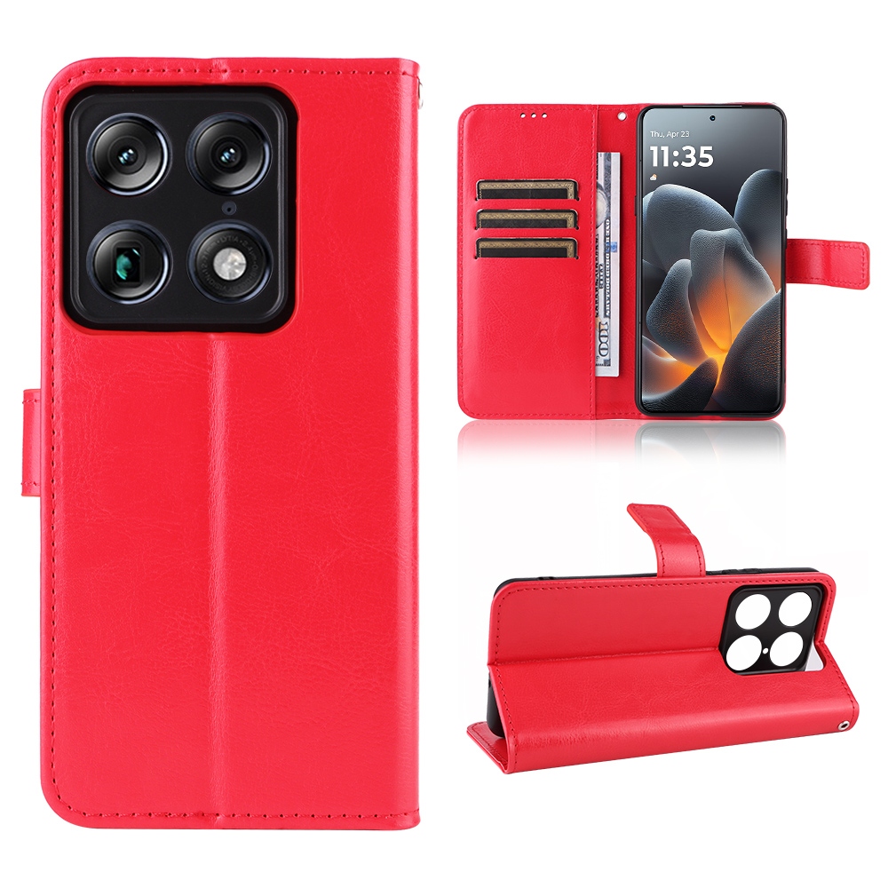 Crazy knížkové pouzdro na Motorola Signature 5G - červené