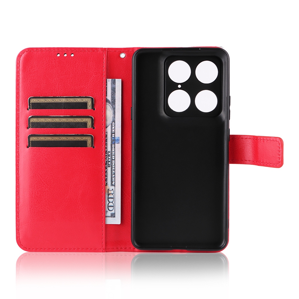 Crazy knížkové pouzdro na Motorola Signature 5G - červené