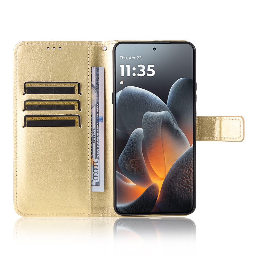 Crazy knížkové pouzdro na Motorola Signature 5G - zlaté