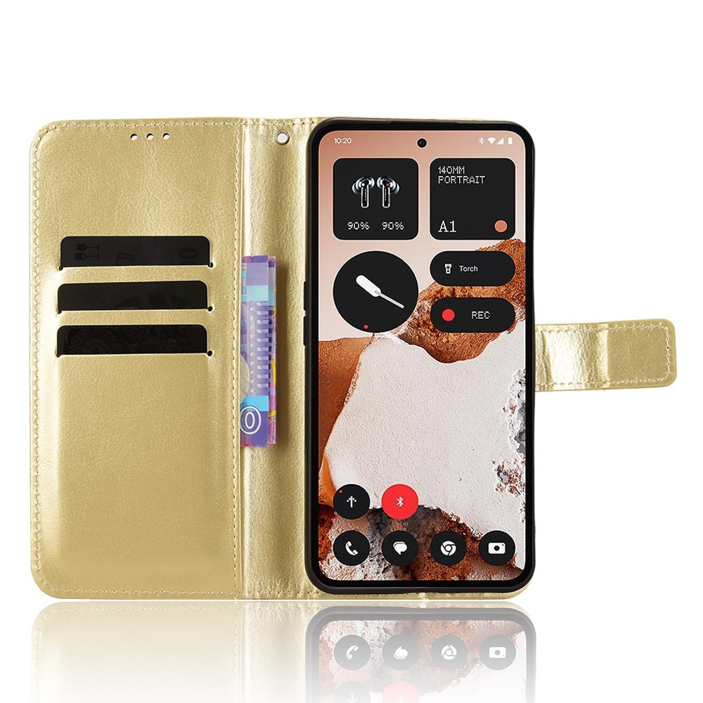 Crazy knížkové pouzdro na Nothing CMF Phone 2 Pro - zlaté