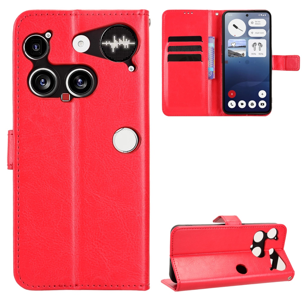 Crazy knížkové pouzdro na Nothing Phone (3) 5G - červené