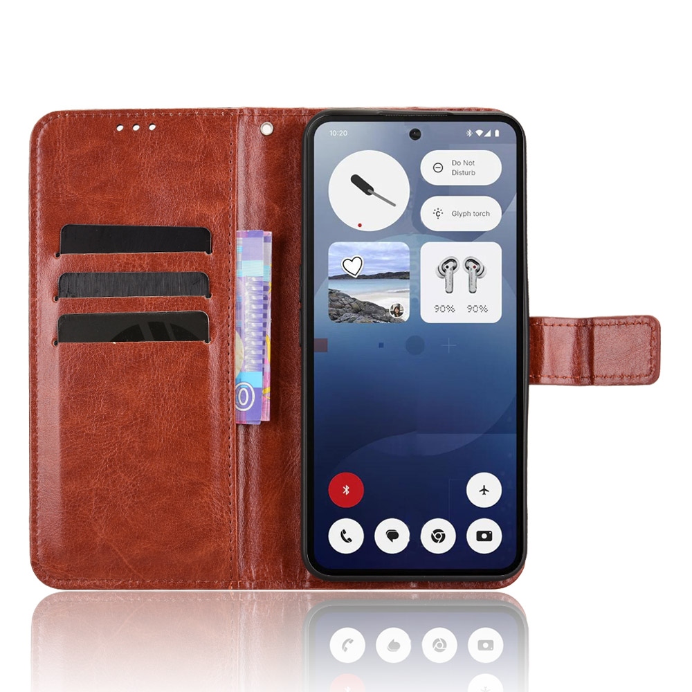 Crazy knížkové pouzdro na Nothing Phone (3) 5G - hnědé