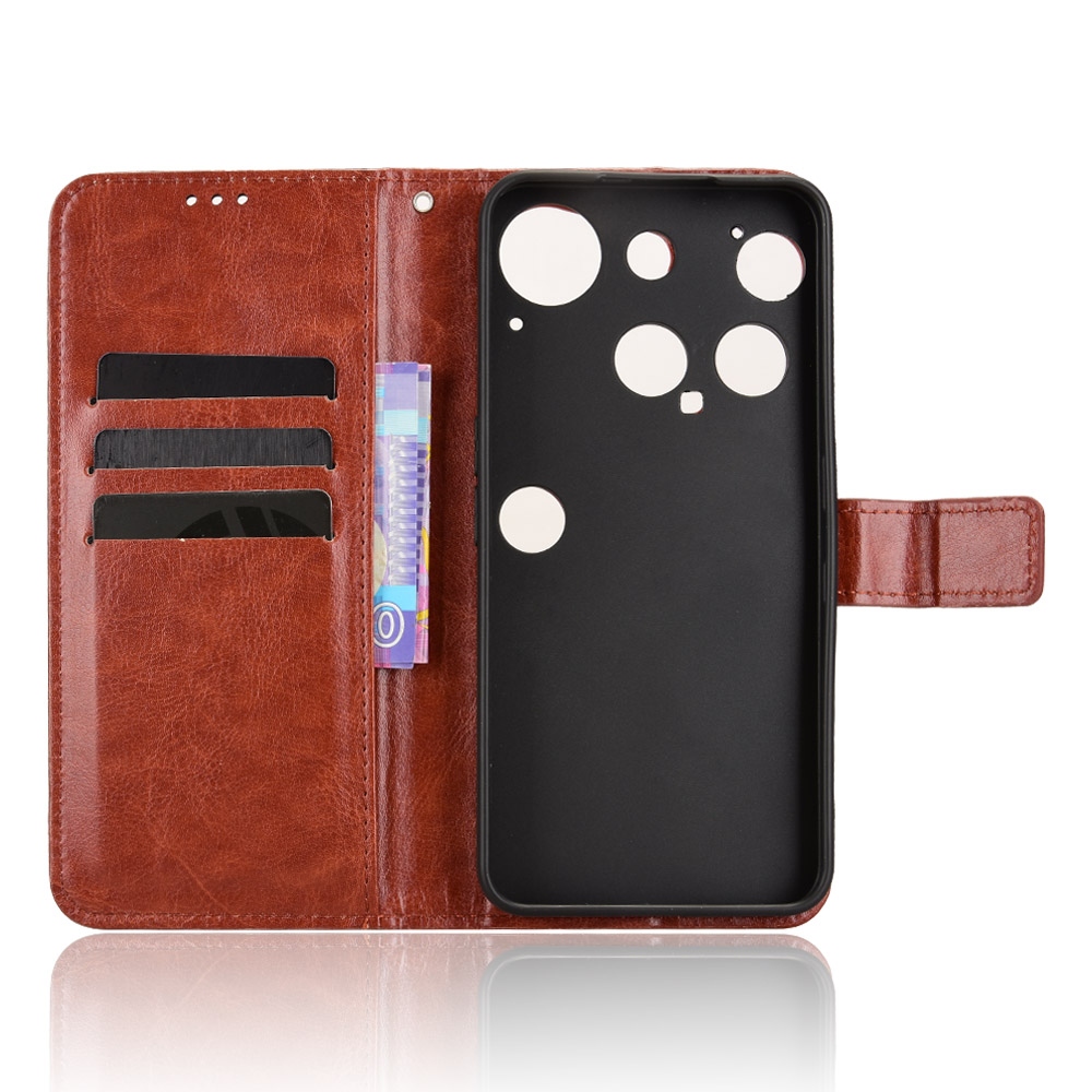 Crazy knížkové pouzdro na Nothing Phone (3) 5G - hnědé