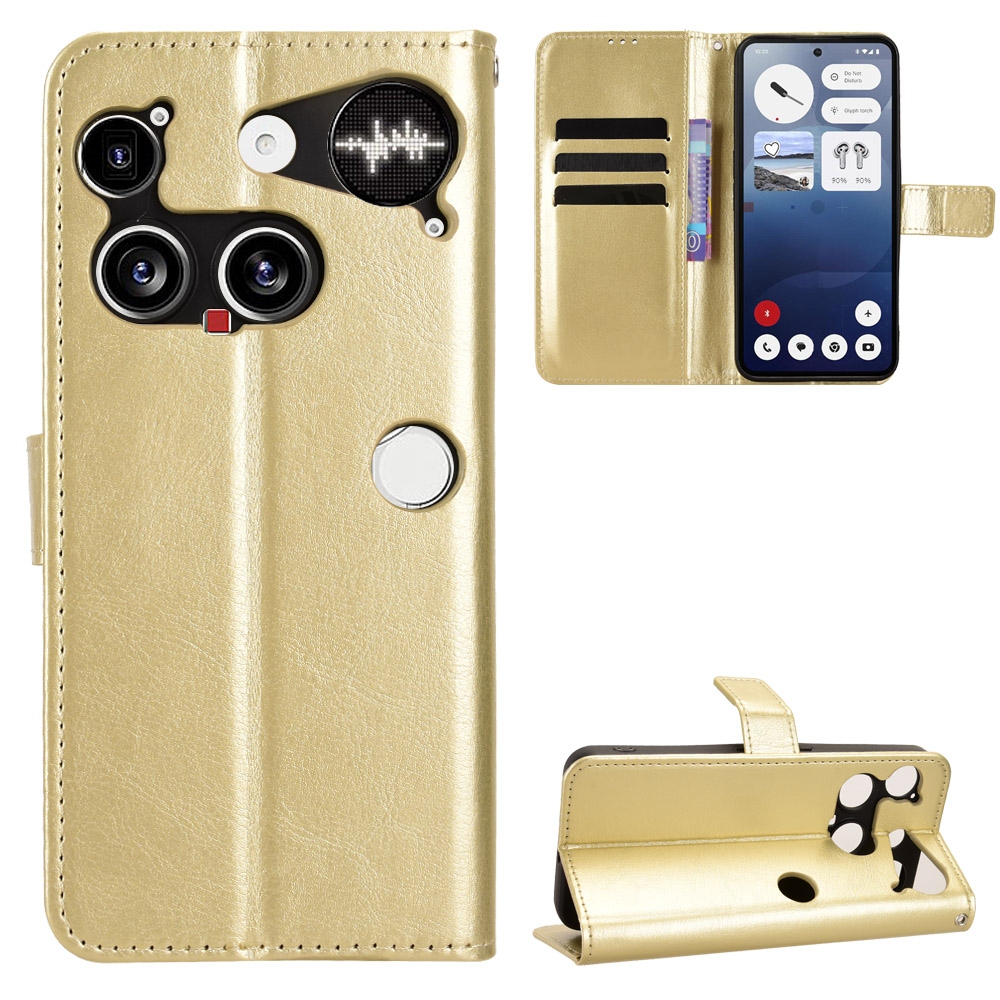 Crazy knížkové pouzdro na Nothing Phone (3) 5G - zlaté