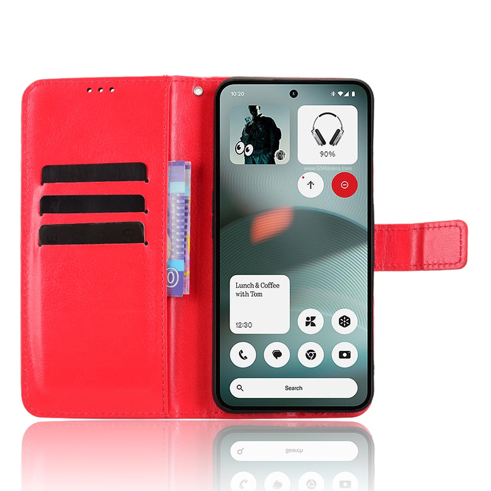 Crazy knížkové pouzdro na Nothing Phone (3a) Lite 5G - červené