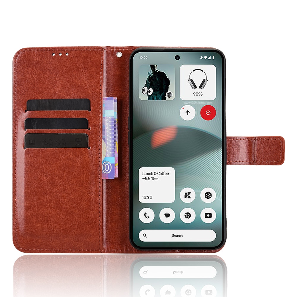 Crazy knížkové pouzdro na Nothing Phone (3a) Lite 5G - hnědé