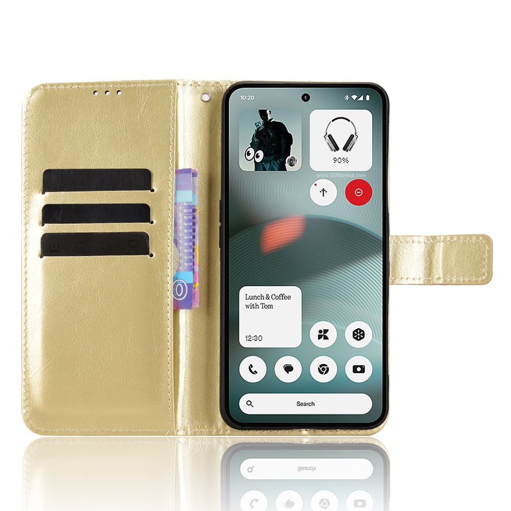 Crazy knížkové pouzdro na Nothing Phone (3a) Lite 5G - zlaté