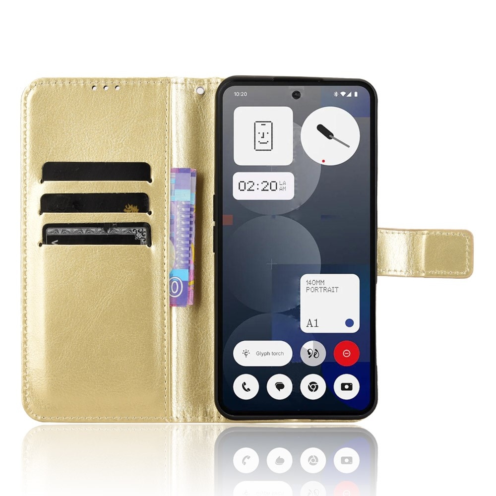 Crazy knížkové pouzdro na Nothing Phone (3a) Pro - zlaté