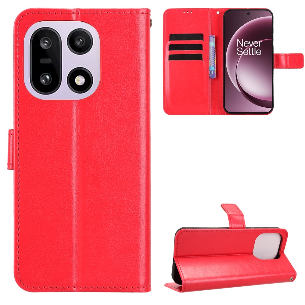 Crazy knížkové pouzdro na OnePlus 15 5G - červené