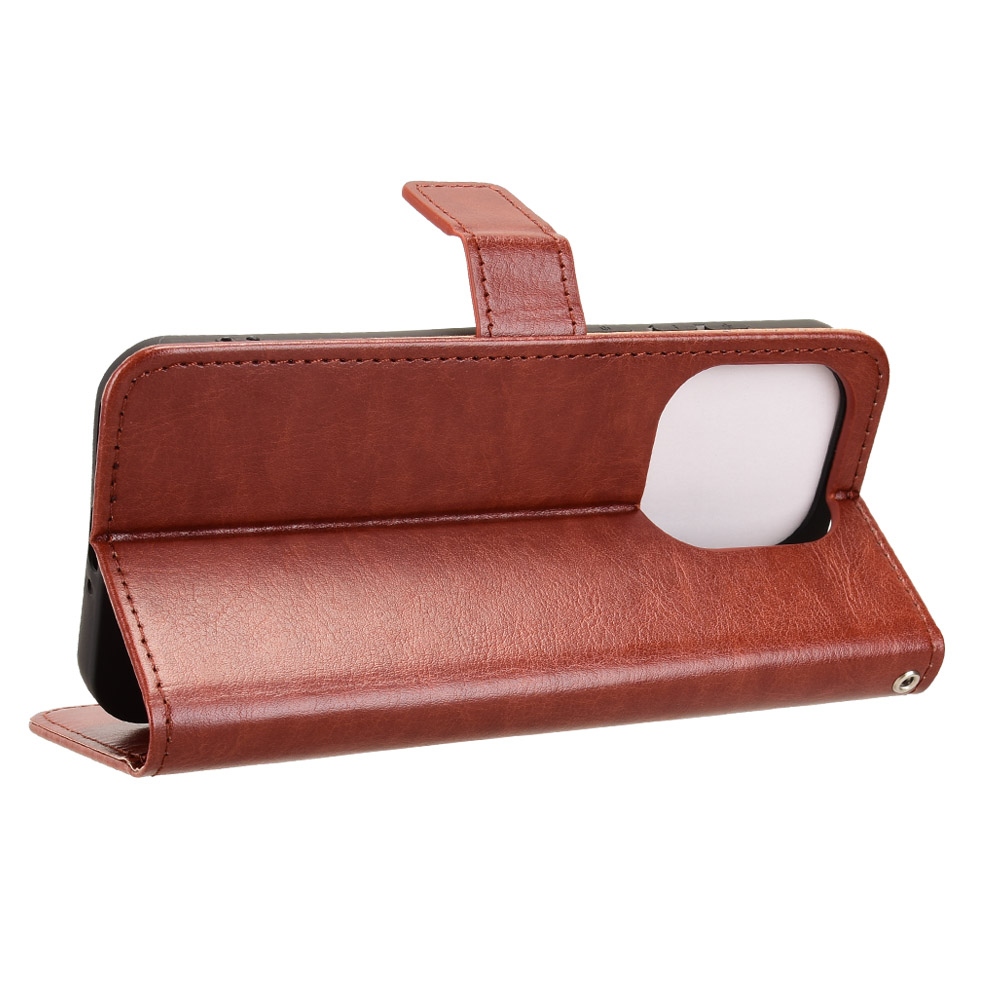 Crazy knížkové pouzdro na OnePlus 15 5G - hnědé