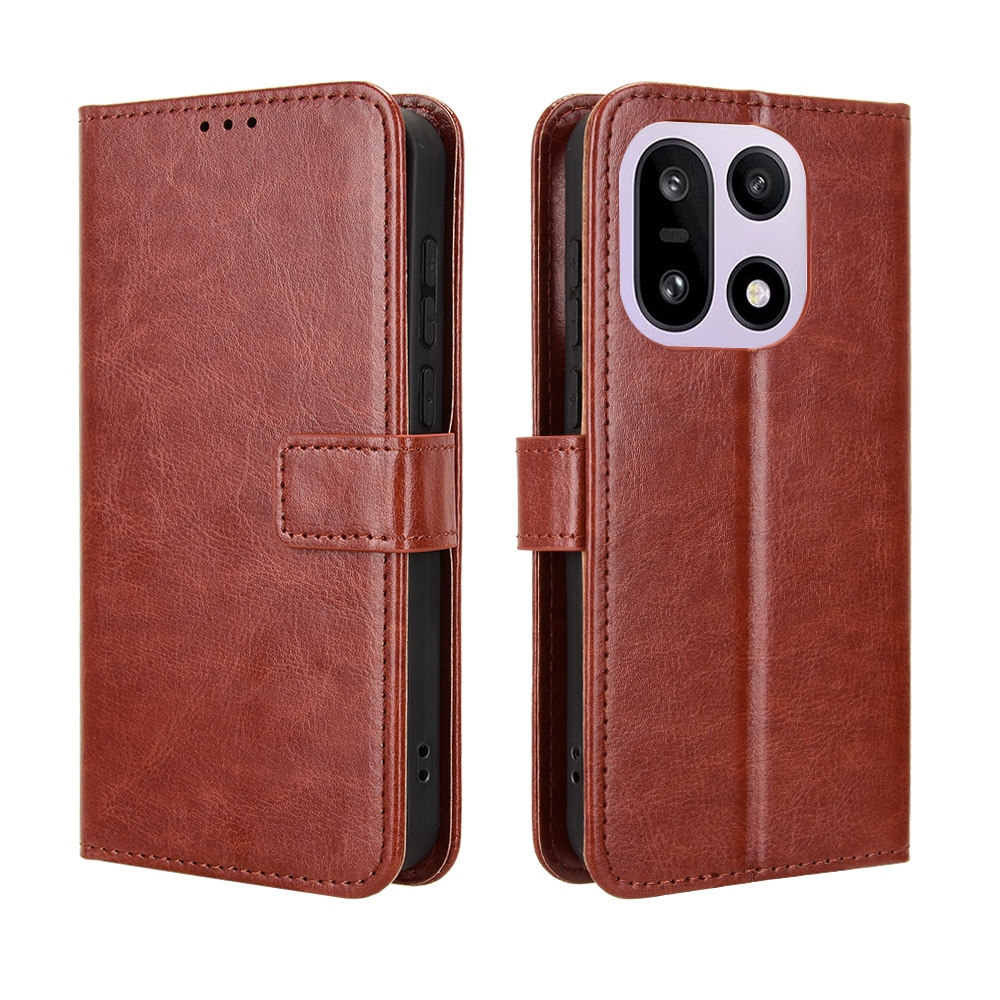 Crazy knížkové pouzdro na OnePlus 15 5G - hnědé