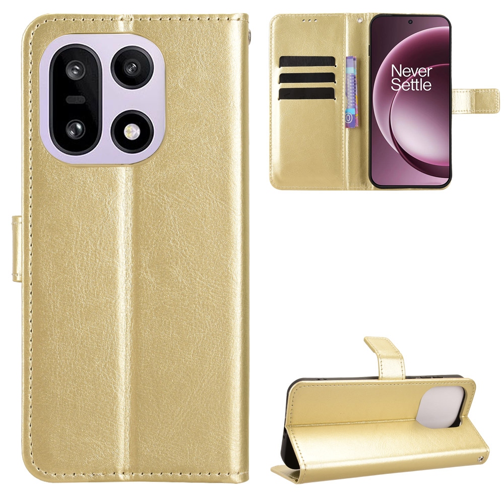 Crazy knížkové pouzdro na OnePlus 15 5G - zlaté