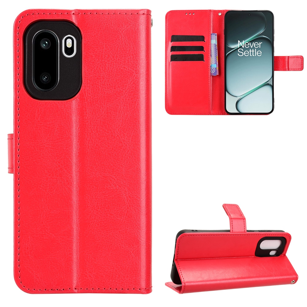 Crazy knížkové pouzdro na OnePlus 15R 5G - červené