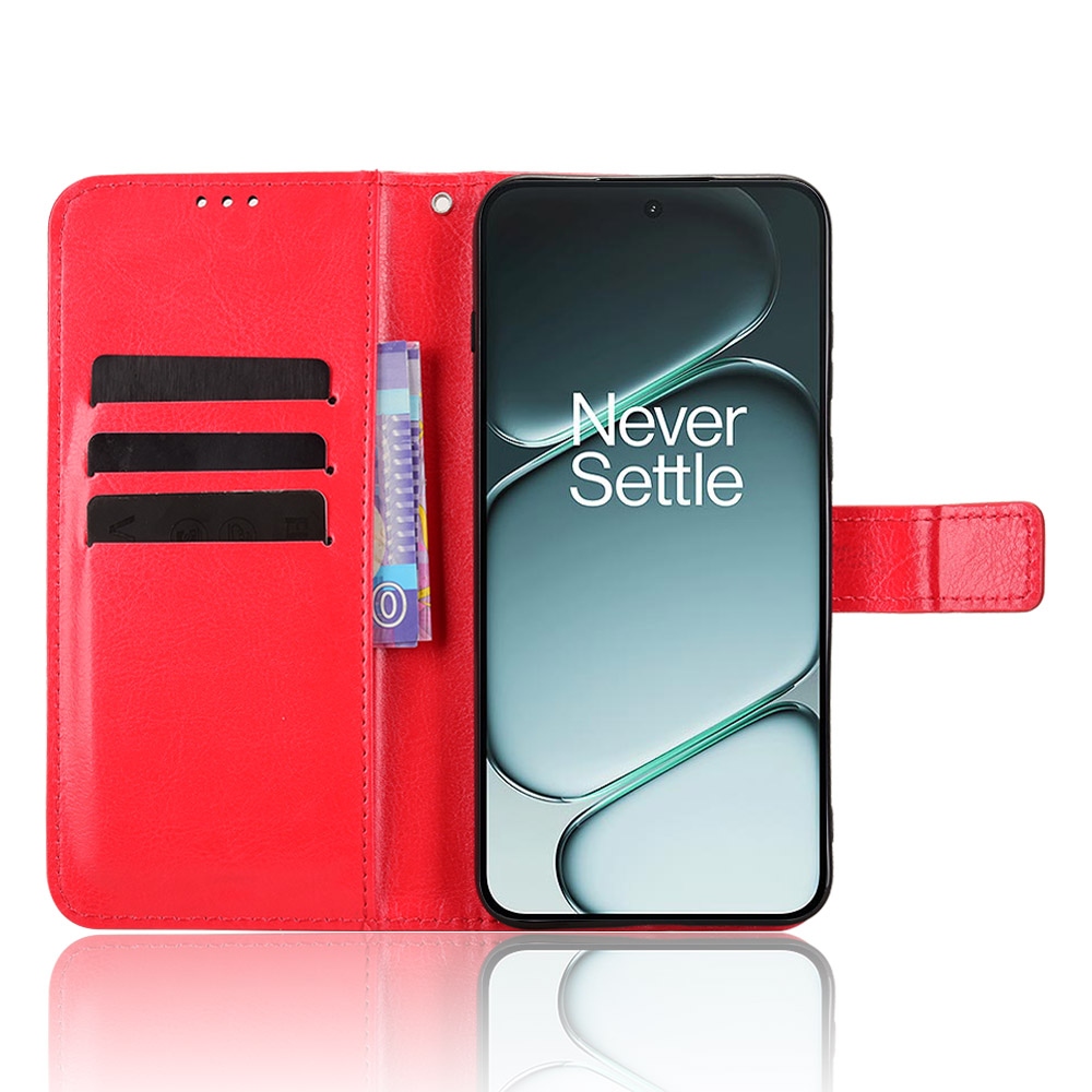 Crazy knížkové pouzdro na OnePlus 15R 5G - červené