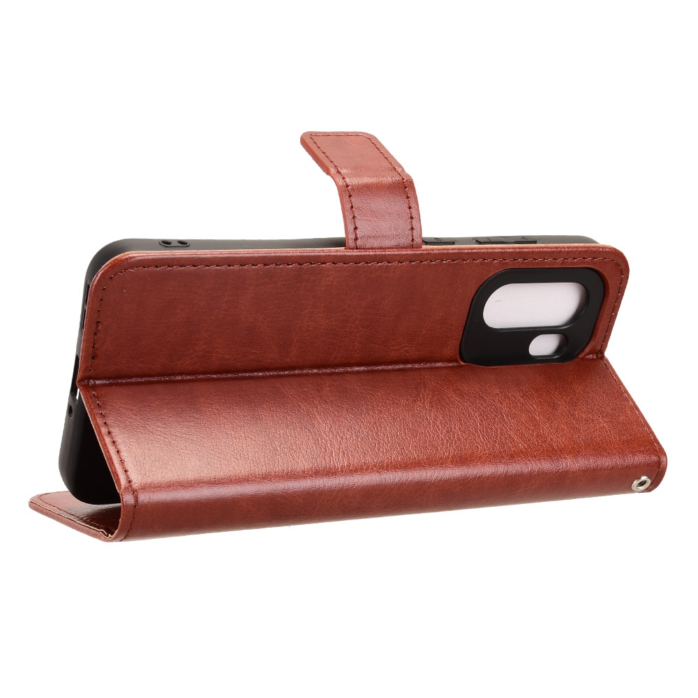 Crazy knížkové pouzdro na OnePlus 15R 5G - hnědé