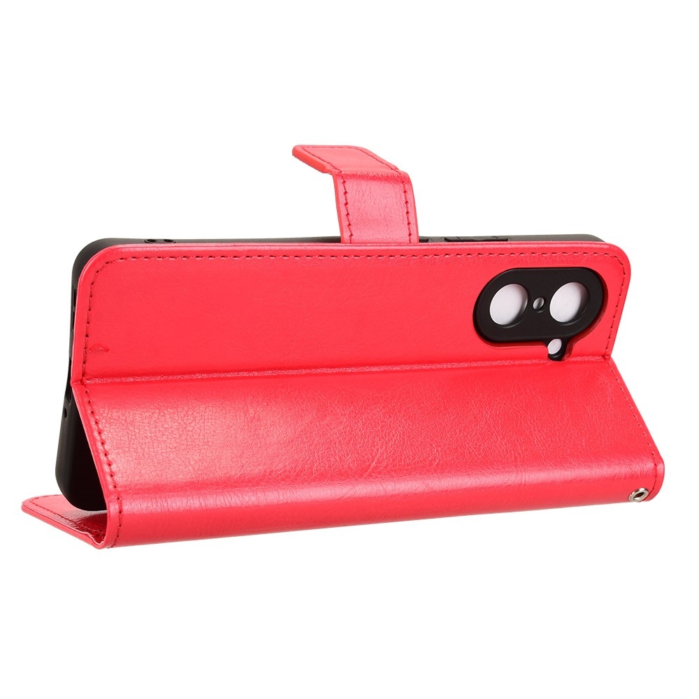 Crazy knížkové pouzdro na OnePlus Nord CE5 5G - červené