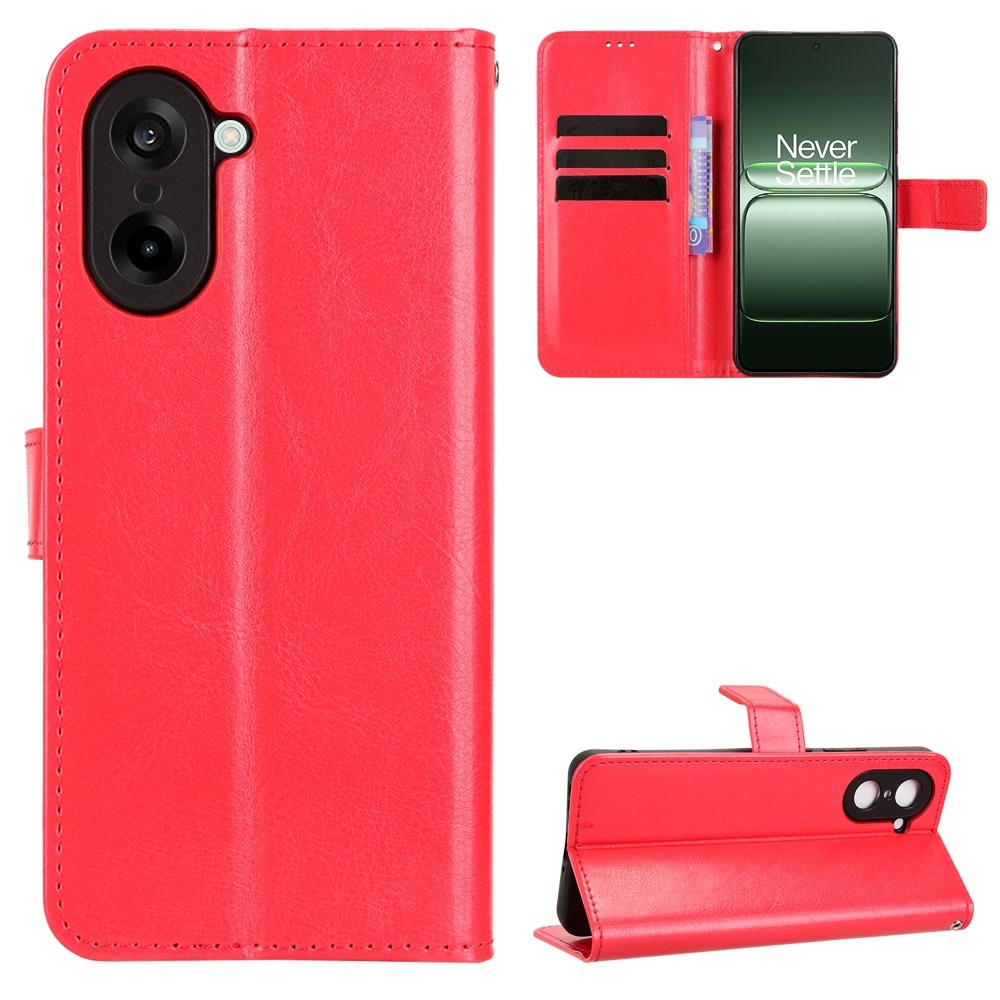 Crazy knížkové pouzdro na OnePlus Nord CE5 5G - červené