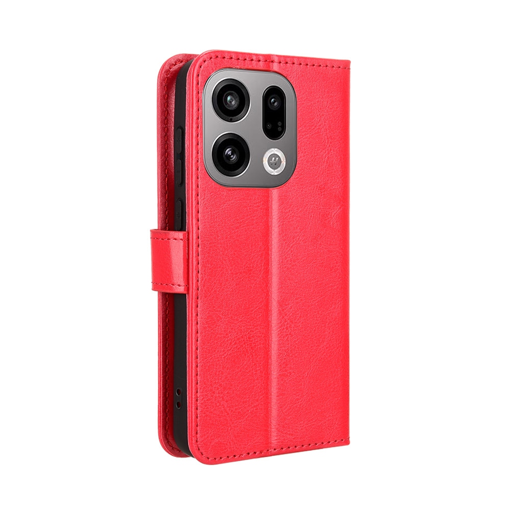 Crazy knížkové pouzdro na Oppo Find X9 5G - červené