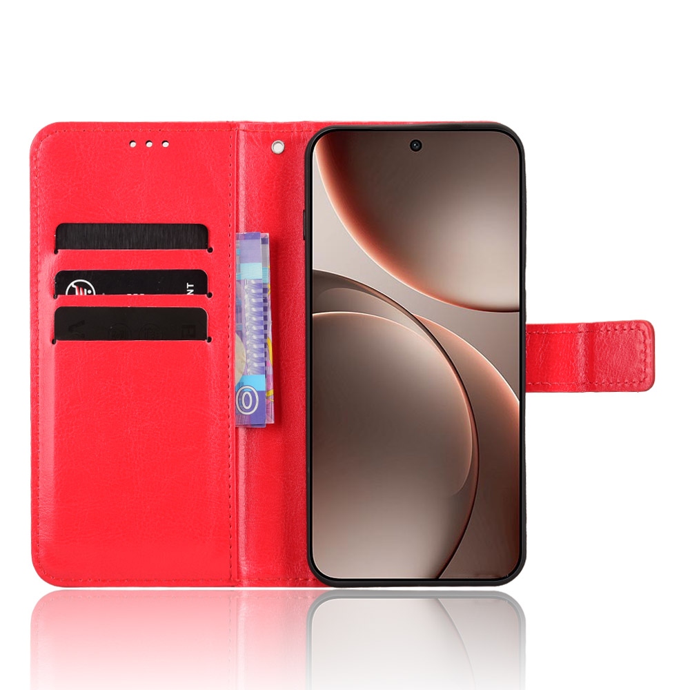 Crazy knížkové pouzdro na Oppo Find X9 5G - červené