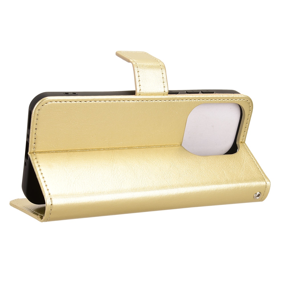 Crazy knížkové pouzdro na Oppo Find X9 5G - zlaté