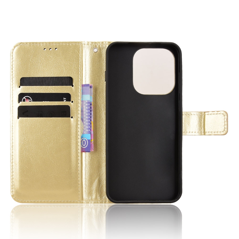 Crazy knížkové pouzdro na Oppo Find X9 5G - zlaté