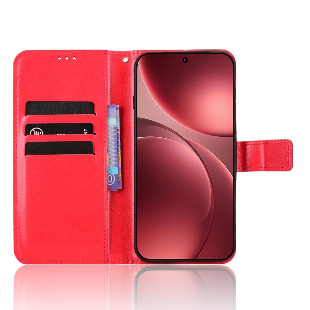 Crazy knížkové pouzdro na Oppo Find X9 Pro 5G - červené