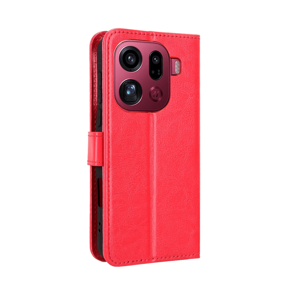 Crazy knížkové pouzdro na Oppo Find X9 Pro 5G - červené