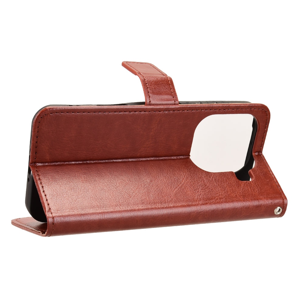 Crazy knížkové pouzdro na Oppo Find X9 Pro 5G - hnědé