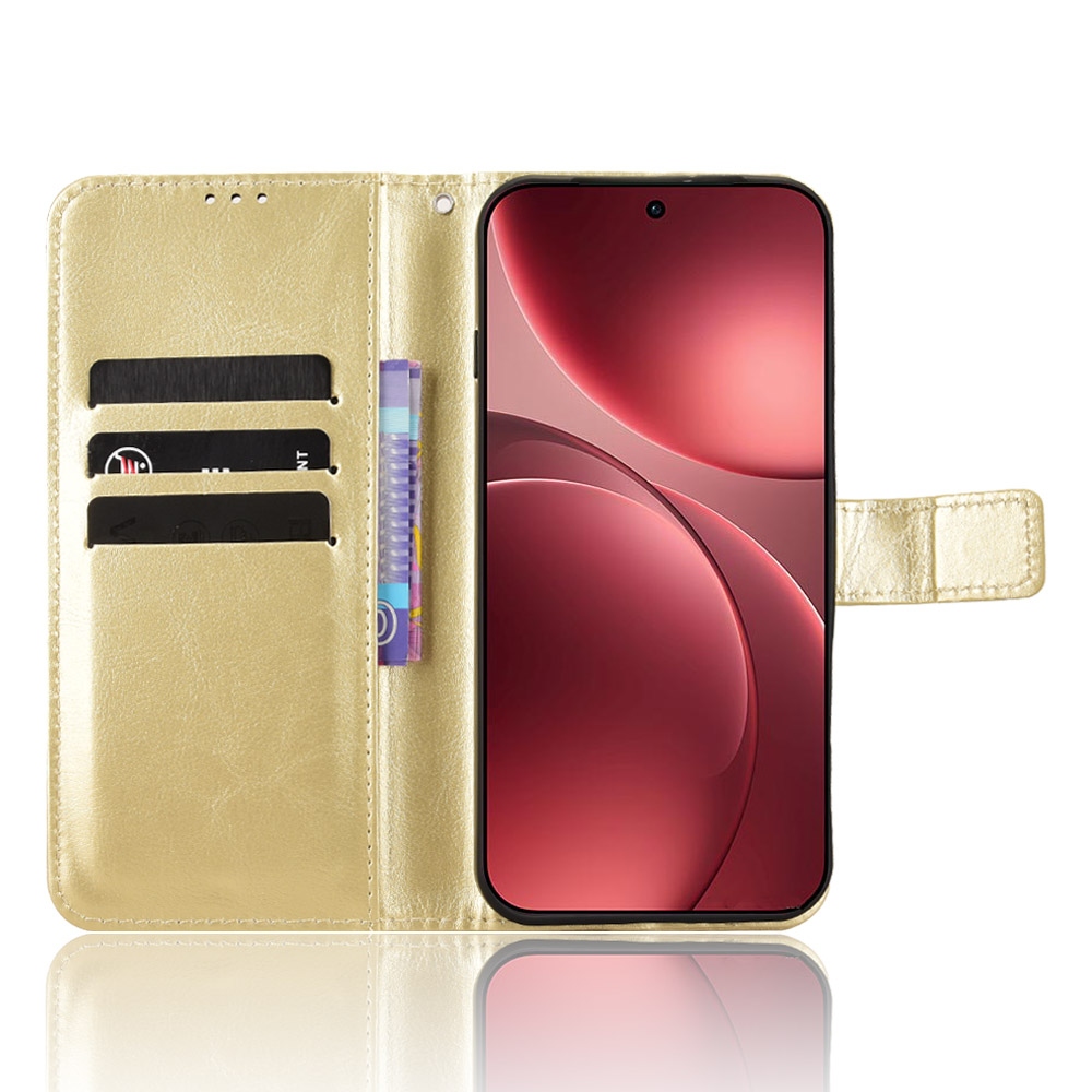 Crazy knížkové pouzdro na Oppo Find X9 Pro 5G - zlaté