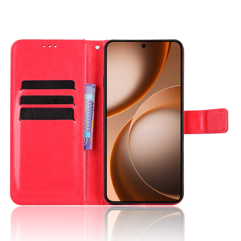 Crazy knížkové pouzdro na Oppo Find X9 Ultra 5G - červené