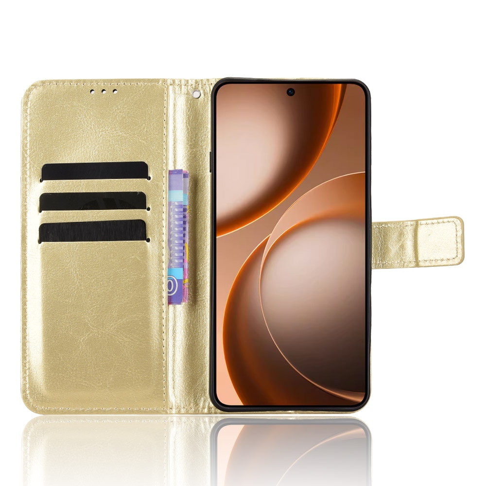 Crazy knížkové pouzdro na Oppo Find X9 Ultra 5G - zlaté