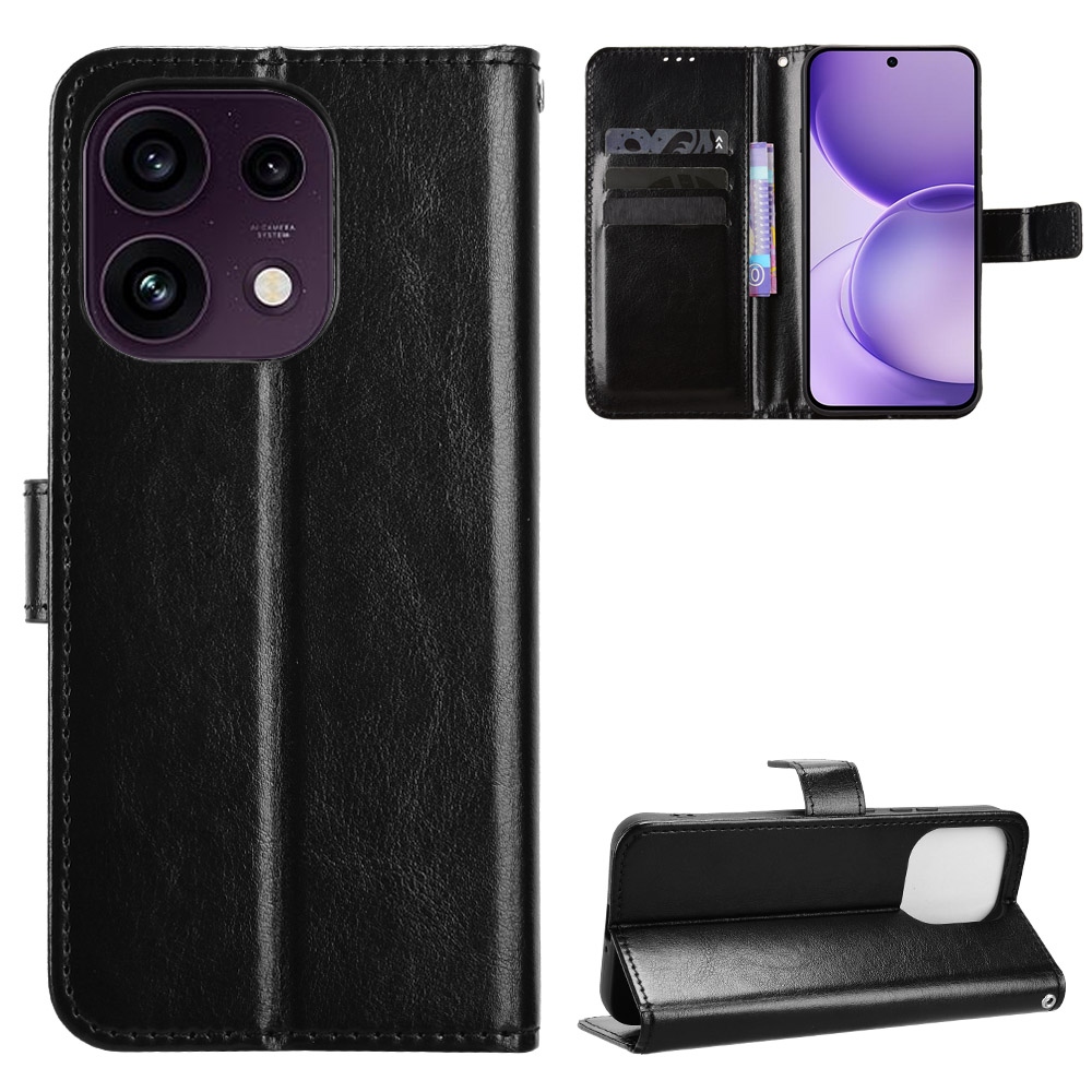 Crazy knížkové pouzdro na Oppo Reno 16 FS 5G - černé