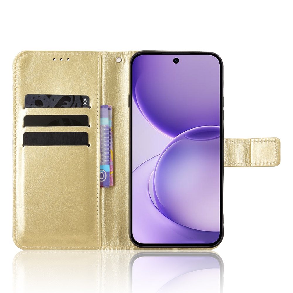Crazy knížkové pouzdro na Oppo Reno 16 FS 5G - zlaté