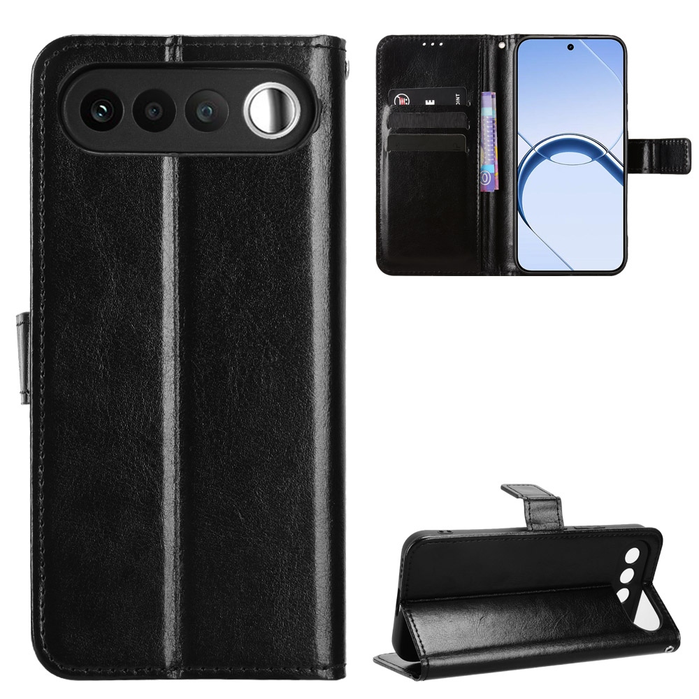 Crazy knížkové pouzdro na Realme 16 5G - černé