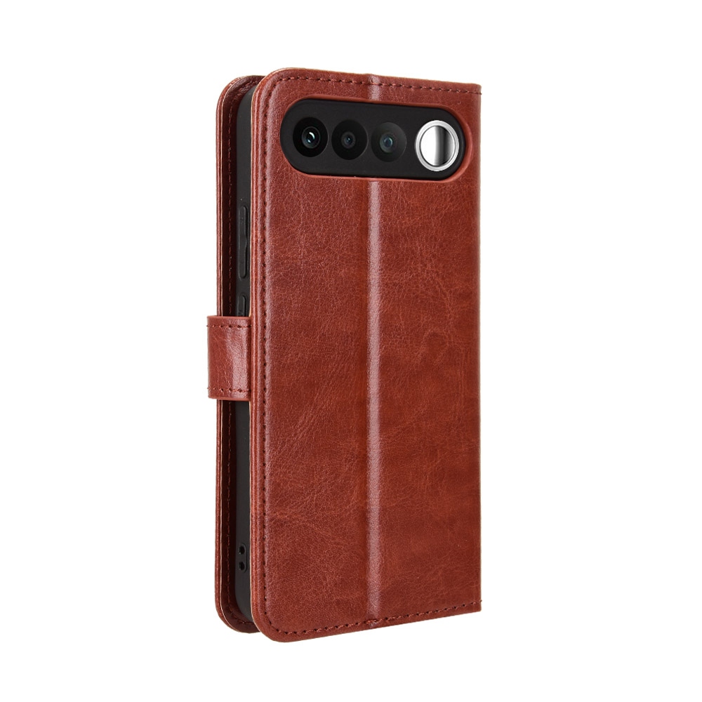 Crazy knížkové pouzdro na Realme 16 5G - hnědé