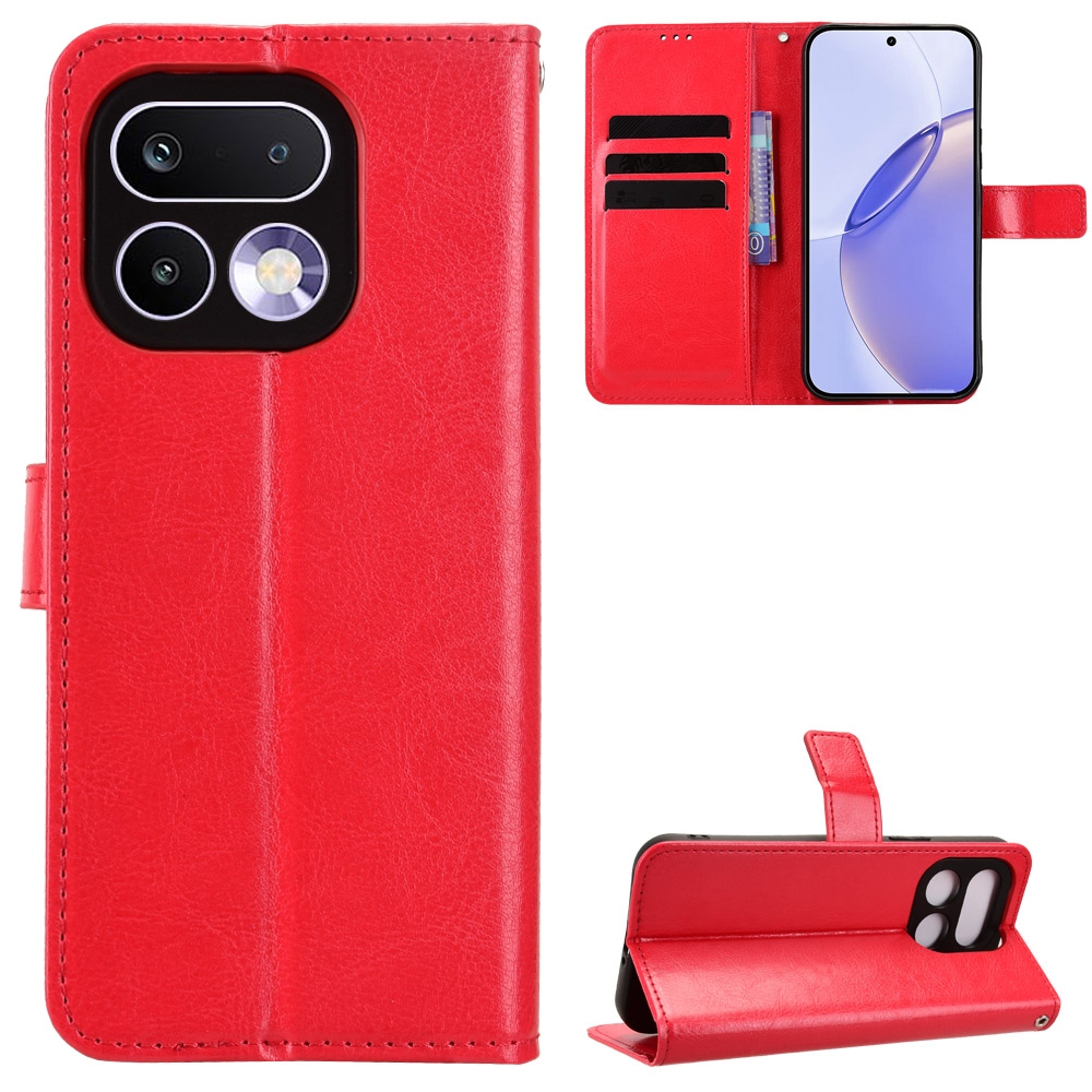 Crazy knížkové pouzdro na Realme 16 Pro 5G - červené