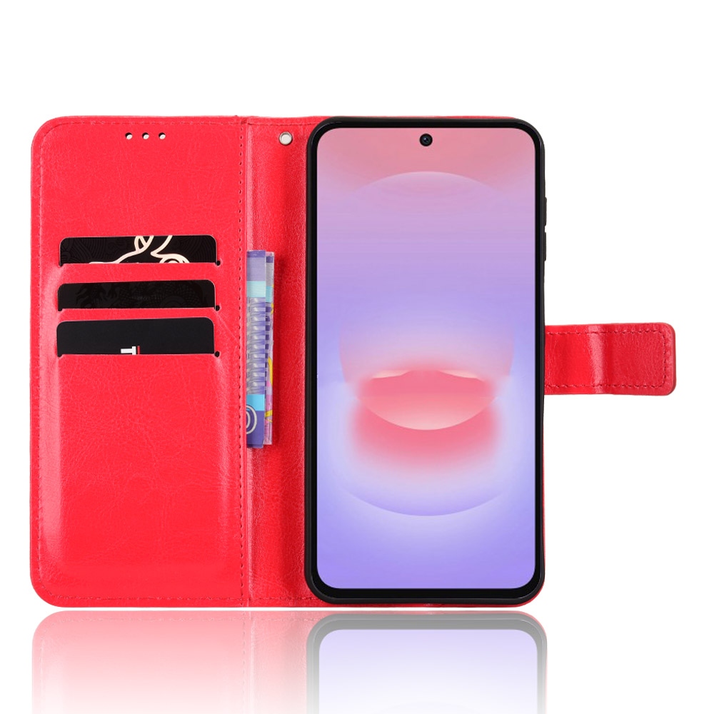 Crazy knížkové pouzdro na Samsung Galaxy A27 - červené