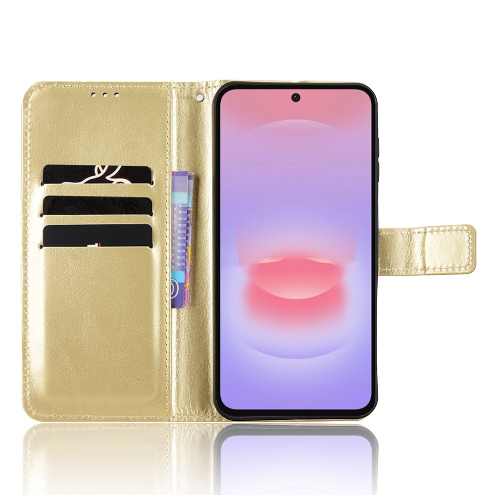 Crazy knížkové pouzdro na Samsung Galaxy A27 - zlaté