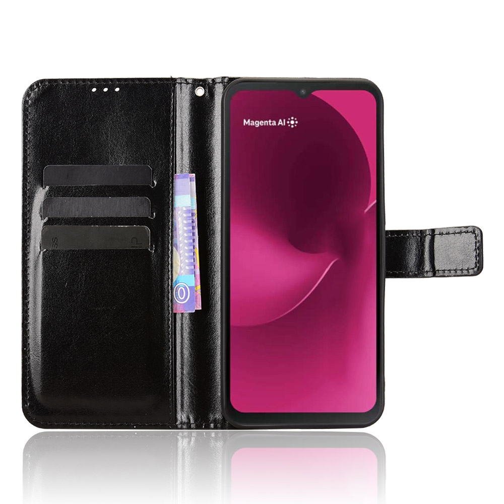 Crazy knížkové pouzdro na T-Mobile T Phone 3 - černé