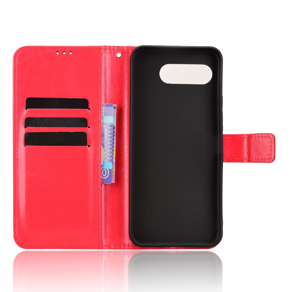 Crazy knížkové pouzdro na T-Mobile T Phone 3 - červené